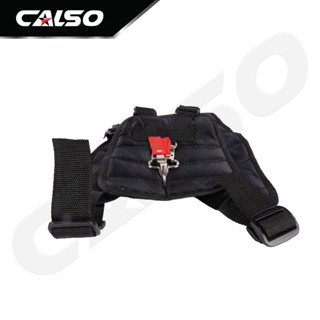 CALSO สายสะพายแบบบ่าคู่ สายสะพายเครื่องตัดหญ้า หนานุ่ม รุ่น เสื้อกั๊ก บาคู่ มีสีดำ ใช้ได้ทั้ง HONDA MAKITA STIHL