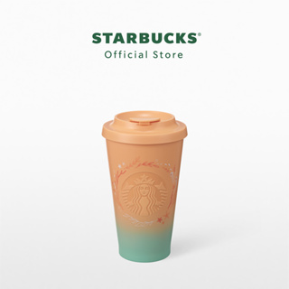 Starbucks Texa Gradient Orange Green Tumbler 15.5oz. ทัมเบลอร์สตาร์บัคส์พลาสติก ขนาด 15.5ออนซ์ A11145326