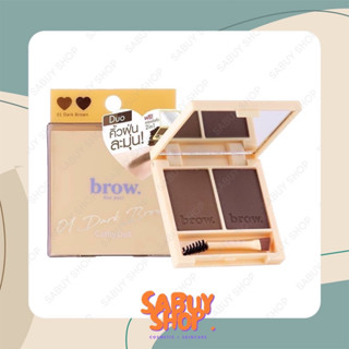 (2.5g+2.5gx1ตลับ) Cathy Doll Brow Duo Pact เคที่ ดอลล์บราว ดูโอ้ แพ็ค