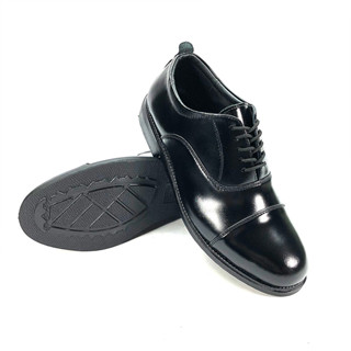 รองเท้าหนังแท้ คัดชูสผู้ชายผูกเชือก Men leather shoes Oxford Cap Toe