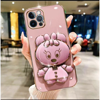 เคส TPU มินนี่ กระจก ขาตั้ง สำหรับรุ่น oppo Reno 8T 7Z 8Z A17 A17K A96 (พร้อมส่งจากไทย)