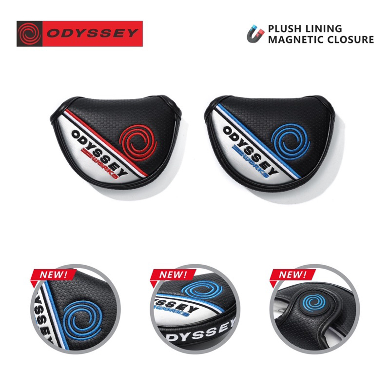 ปลอกคลุมไม้กอล์ฟพัตต์เตอร์ Odyssey Cover Putter Magnet closure