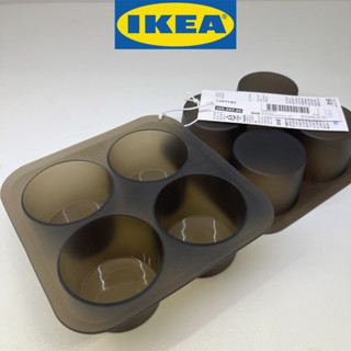 IKEA อิเกีย LUFTTÄT ลุฟต์แทต ถาดทำน้ำแข็ง, ดำ