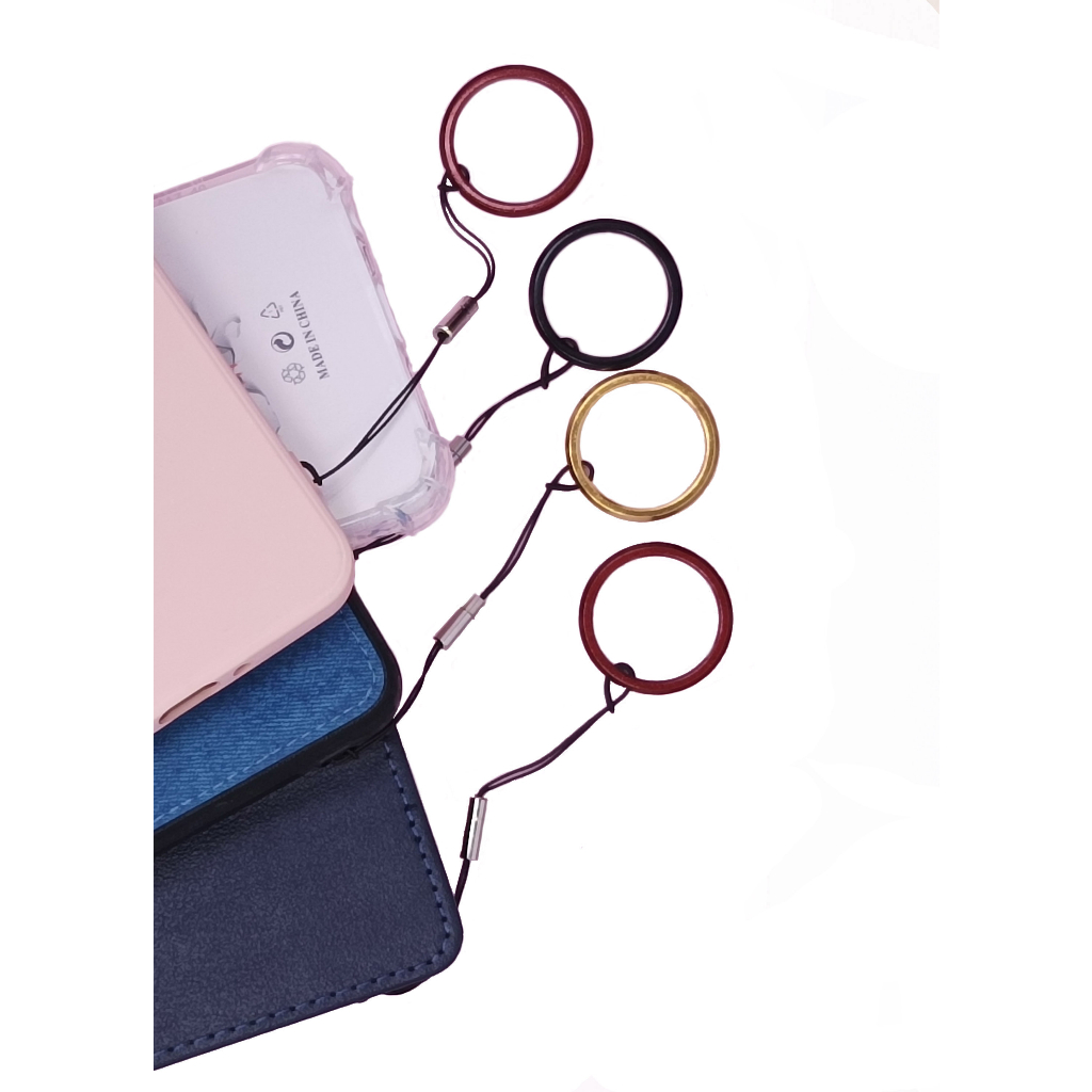 สายคล้องมือถือ ห้อยโทรศัพท์ มีสีดำ สีทอง สีแดง สีน้ำเงิน