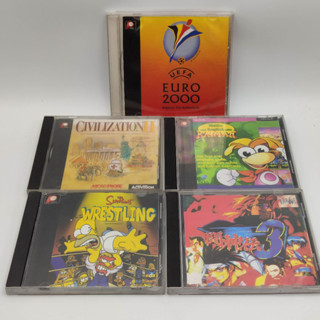 PS1 SET G8 แผ่นก๊อปปั้ม 5 เกม [bootleg] แผ่นสภาพดี Simpson Wrestling / Toshinden 3 Civilization 2 / rayman maths / euro