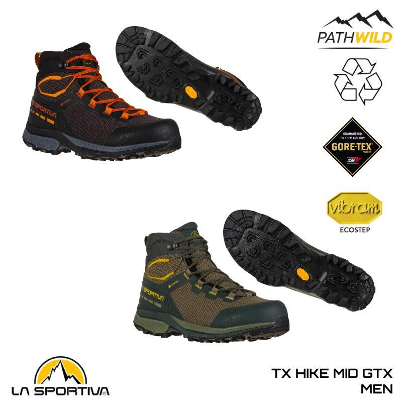 รองเท้าหุ้มข้อ LA SPORTIVA TX HIKE MID GTX MEN สำหรับTrekking Hiking ผ้า Gore-Tex กันน้ำ ระบายอากาศ
