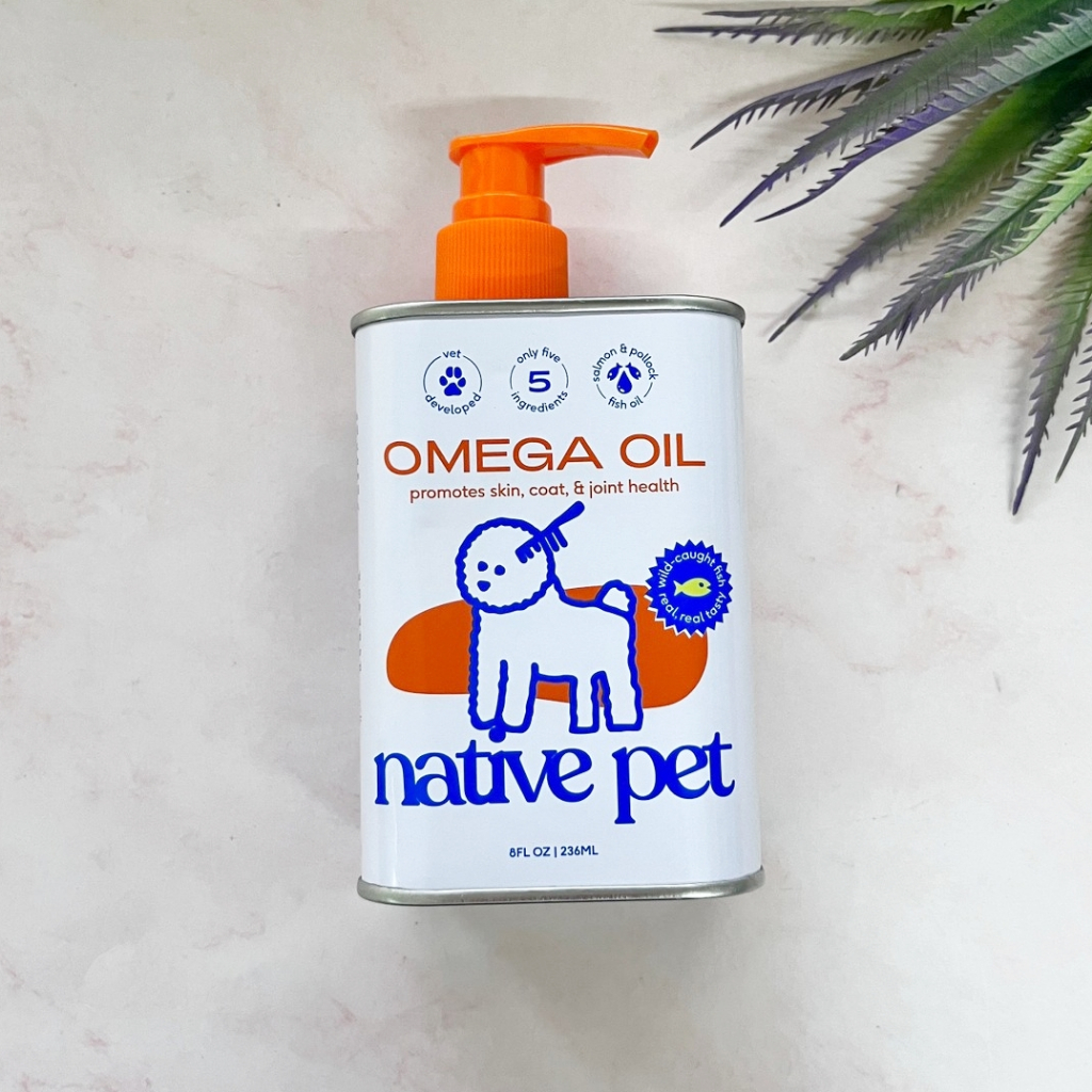 [Native Pet®] Omega Oil EPA and DHA Omega-3 8 fl Oz. โอเมก้า 3 สำหรับสุนัข บำรุงผิว ขน