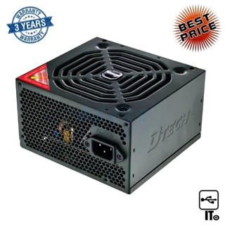 POWER SUPPLY (FULL) 600W DTECH PW008 ประกัน 3Y พาวเวอร์ซัพพลาย อุปกรณ์จ่ายไฟ