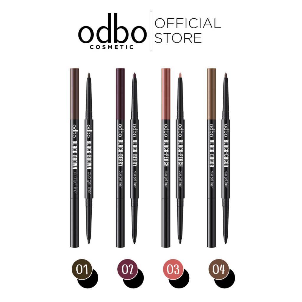 ODBO DUO GEL LINER OD359 #เจลไลเนอร์สองหัวodbo ติดทน เขียนลื่น