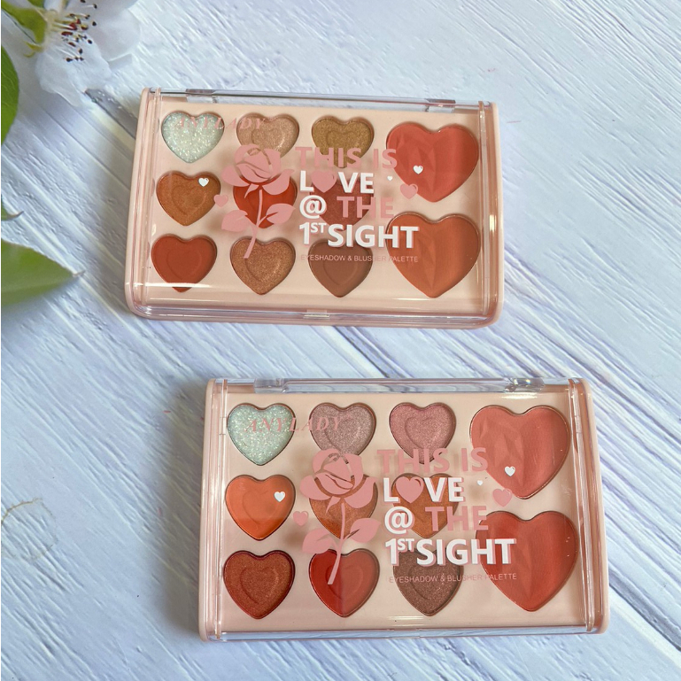 M8158 ราคาส่ง อายแชโดว์ Anylady Eyeshadow Palette & BLUSHER