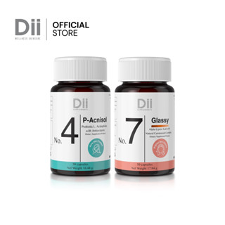 Dii Set No.4 P-Acnisol + No.7 Glassy⁣ 30cap 2กระปุก