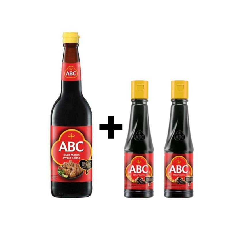 (พร้อมส่ง) สุดคุ้ม 1 ขวดใหญ่(620ml) คู่กับ 2 ขวดเล็ก(135ml)ซอสอินโดABC Kecap Manis(sweet soy sauce) 