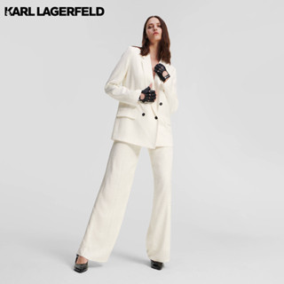 Karl Lagerfeld - KARL LOGO TAILORED TROUSERS 235W1004 กางเกงขายาว