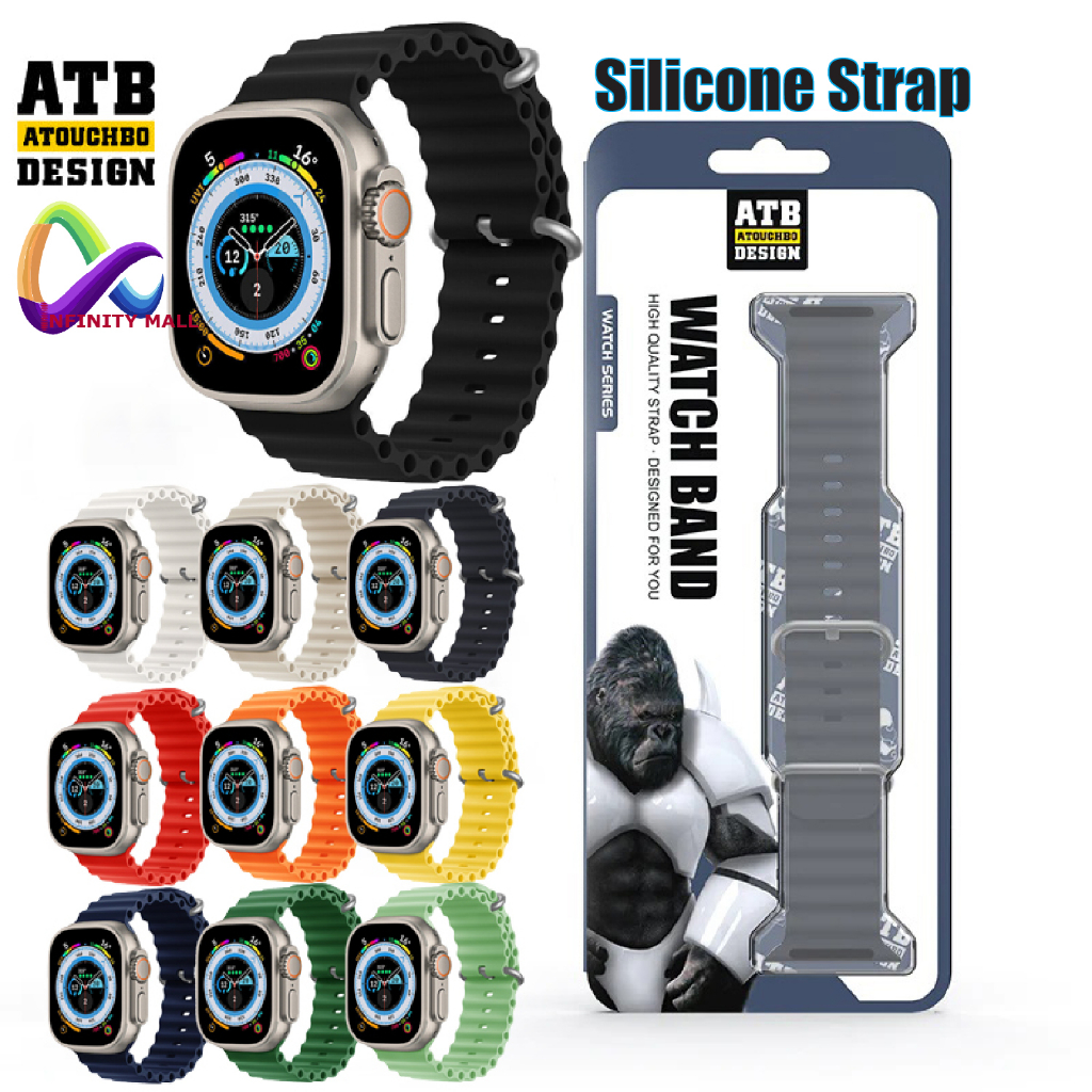 สาย ATB Ocean Band สำหรับ แอปเปิ้ลวอช Watch ultra / 9 / 8 / 7 / 6 / 5 SE 2 42 / 44 / 45 / 49 mm Watc