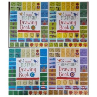 Usborne STEP-BY-STEP Drawing Book สมุดหัดวาดรูป เซต 4 เล่ม แบบทีละขั้นตอน อย่างง่าย