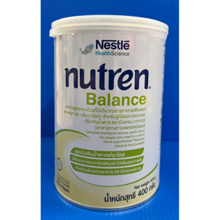 Nutren balance อาหารสำหรับโรคเบาหวาน กลิ่นวานิลลา 400 gms  หมดอายุ 31/12/2024