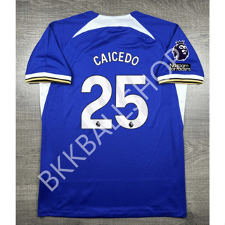 เสื้อฟุตบอล Chelsea home เชลซี เหย้า 2023/24 25 CAICEDO อาร์มพรีเมียร์ลีค No Room