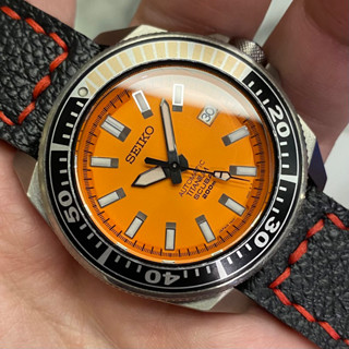 Rare Seiko Samurai Titanium Orange Face