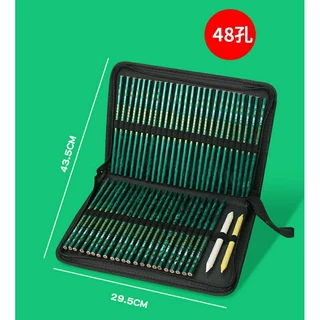 กล่องใส่ดินสอ กระเป๋าใส่สีไม้ กระเป๋าดินสอ 36ช่อง 48ช่อง 72ช่อง