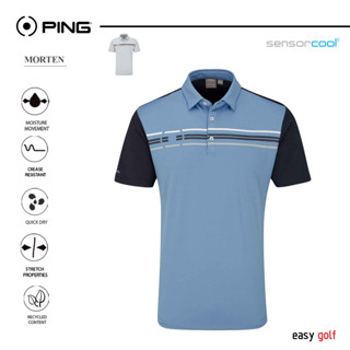 PING MORTEN  POLO  PING MENS POLO เสื้อกอล์ฟผู้ชาย  เสื้อกีฬากอล์ฟผู้ชาย  เสื้อกีฬาผู้ชาย