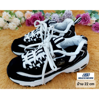 [ป้าย 22 cm] รองเท้าเด็ก skechers สีดำสลับขาว การันตีเทียบมือ1 เลยค่ะ