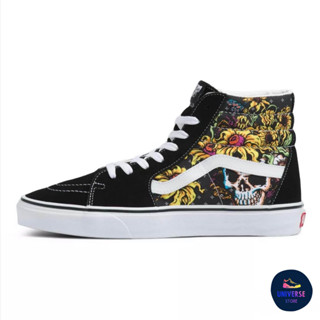 [ของแท้ ส่งฟรี จากไทย] VANS SK8-HI - BEAUTY SKULL BLACK/TRUE WHITE