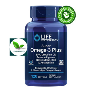 Life Extension Super Omega-3 Plus EPA/DHA Fish Oil, Sesame Lignans, Olive Extract, Krill &amp; Astaxanthin / 120 Softgels