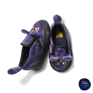 [ของแท้ ส่งฟรี จากไทย] VANS TODDLER SLIP-ON V LUNA - PRETTY GUARDIANS SAILOR MOON MULBERRY