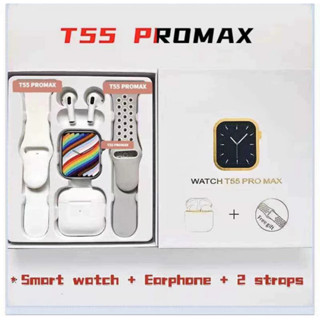 watch T55 promaxนาฬิกาอัจฉริยะนาฬิกาสามารถทำได้ทุกอย่างเหมือนมือถือย่อขนาดมาจากมือถือโทรออกได้รับสายได้ดูข้อความหรือฟังก