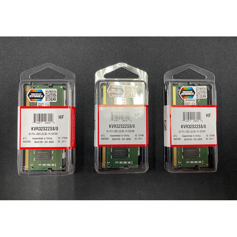 Kingston KVR32S22S8 RAM Notebook 8GB 3200MHz DDR4