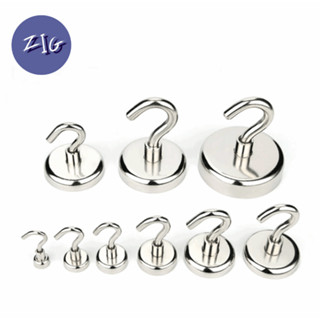 1 ชิ้น ตะขอแขวนแม่เหล็ก ตะขอเกี่ยว แขวนกุญแจ นีโอไดเมียม Neodymium Magnet แม่เหล็กตะขอ