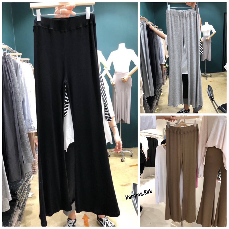 🔥 HOT🔥 กางเกงขาม้า ผ้าเรย่อนเนื้อพรีเมี่ยม เอวยืดฟรีไซส์ สาวพลัสไซส์ใส่ได้
