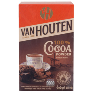 van houten cocoa powder 400g.แวนฮูเทนผงโกโก้ 400ก อาหาร เครื่องดื่ม ซ็อคโกแลตพร้อมชง ส่วนผสมอาหาร ขนม คุกกี้