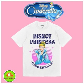 เสื้อDisney ลาย Cinderella สีขาว ( TM-016 )