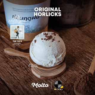 Original Horlicks (ไอศกรีม มอลต์ ฮอร์ลิคส์ 1 ถ้วย 16 oz.) - Molto premium Gelato