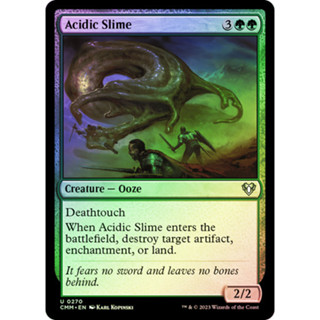 [MTG] Acidic Slime [CMR] [GREEN] [UNCOM] [FOIL] [ENG] (การ์ดเมจิค / Magic the Gathering)