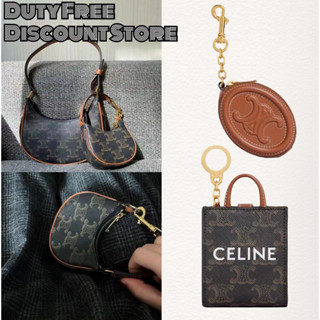 Celine/Super Mini/Arc de Triomphe/เซลีน หนังวัว/กระเป๋าใส่เหรียญ/กระเป๋าถือ/กระเป๋าสะพาย/