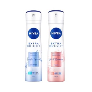 [New!] Nivea Extra Bright Premium Fragrance Spray 150 ml.