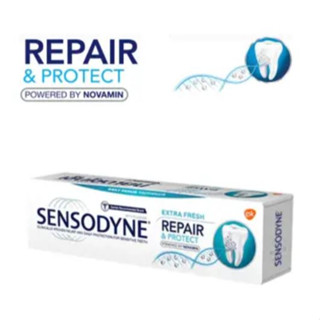 ยาสีฟัน เซ็นโซดายน์ รีแพร์ แอนด์ โพรเทคท์ เอ็กซ์ตร้า เฟรช ขนาด 100 กรัม  Sensodyne Repair&amp;Protect Extra Fresh 100g