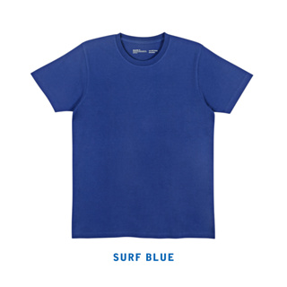 ถูกสุด!!! Superbirds เสื้อยืดสีพื้น คอกลม สีน้ำเงิน Surf Blue 100% Cotton T-Shirt *แท้ไม่มีผสมโปลี* เสื้อคอตตอน แขนสั้น