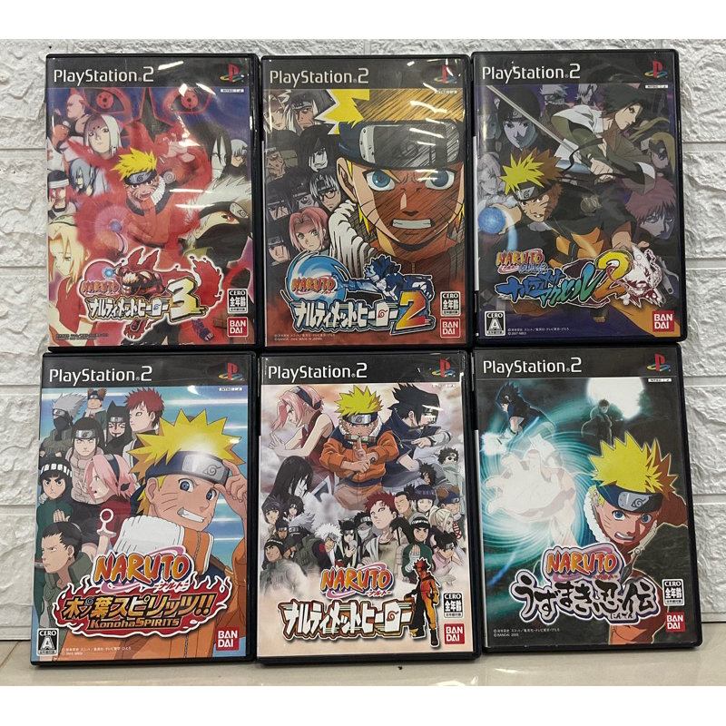แผ่นแท้ [PS2] รวมภาค Naruto (Japan) Ultimate Ninja Shippuuden Accel Konoha Spirits Neo Uzumaki Chron