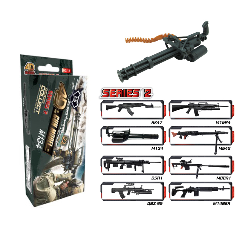 โฟว์ดีโมเดล โมเดลประกอบปืนทหาร ซี่รี่ 2 มีให้สะสม8แบบ 4D Model Gun Series 2.