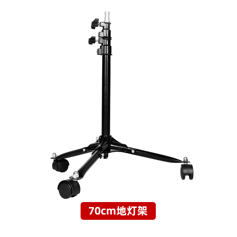 Floor Light Stand 20cm 70cm ขาตั้ง ขาแฟลช ขาไฟสตูดิโอ มีล้อ สูง 20ซม. 70ซม. ขาตั้งไฟ ทรงเตี้ย