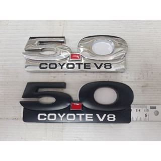 Logo 5.0 coyote v8 งานเหล็ก ขนาด13cm