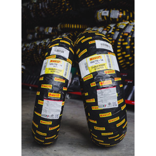 ยาง PIRELLI ROSSO SCOOTER ใส่ AEROX อัพไซส์ยางหน้าและหลัง คู่ละ 5,190฿ (ยางปี 23)