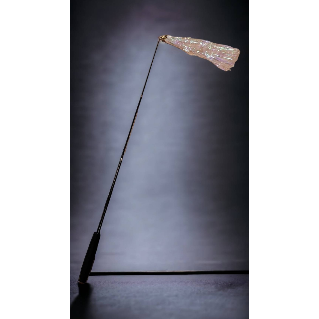 ของเล่นแมว เบ็ดตกแมว ยืดได้ถึง 1 เมตร เล่นได้แบบอิแม่ขี้เกียจลุก ยืดได้ หดได้ ปลายไม้ติดสายฟุ๊งฟิ๊ง - รูปที่ 3