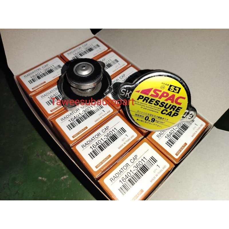 ฝาหม้อน้ำใหญ่ SPAC 0.9 16401-36011 สแตนเลส ราคาต่อ1กล่อง10อัน