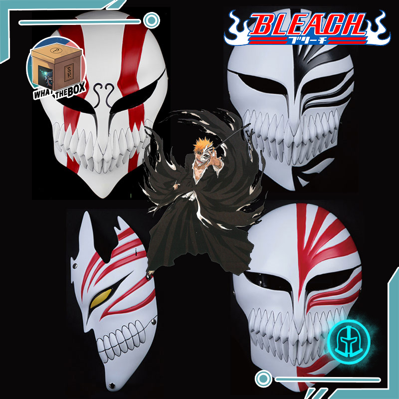 หน้ากาก Bleach เทพมรณะ บลีชเทพมรณะ หน้ากากฮอลโลว์ หน้ากากคอสเพลย์ คุโรซากิ อิจิโกะ หน้ากากอิจิโกะ
