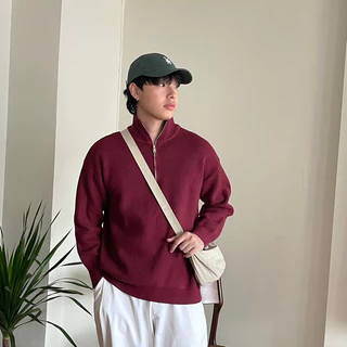 Thesummernade : Frankie sweater สเวตเตอร์ซิปไหมพรม