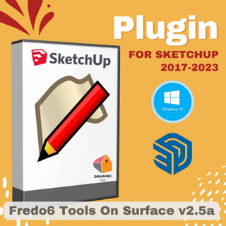 [E70] Fredo6 Tools On Surface v2.5a ( ปลั๊กอินวาดภาพบนพื้นผิวโค้ง ) 2017-2023